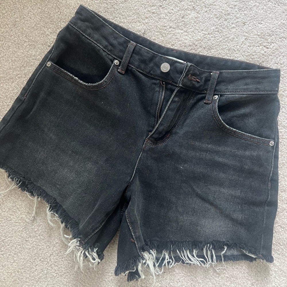 BDG Black Distressed Jean Shorts